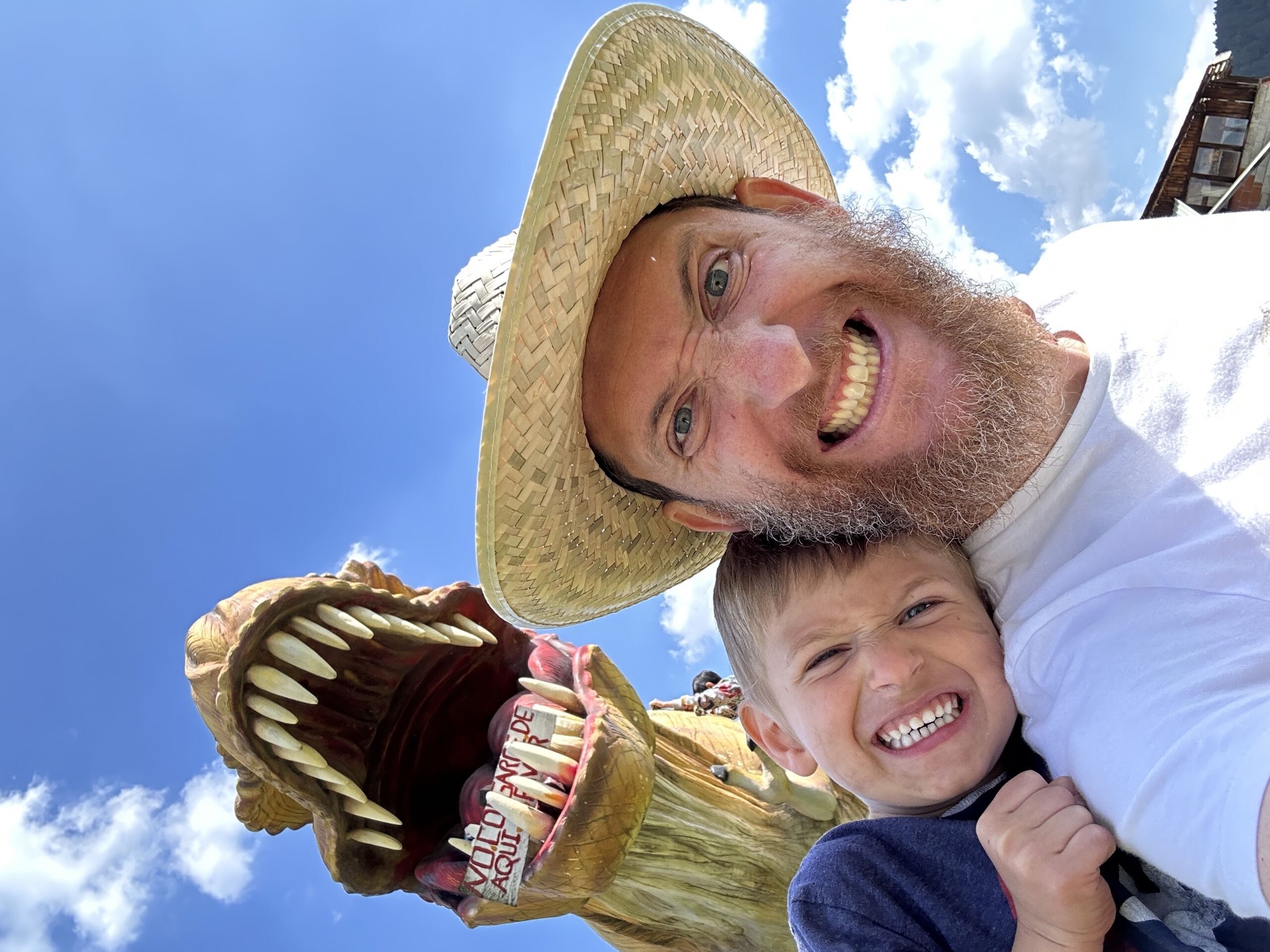 Dad and son at La Marquesa