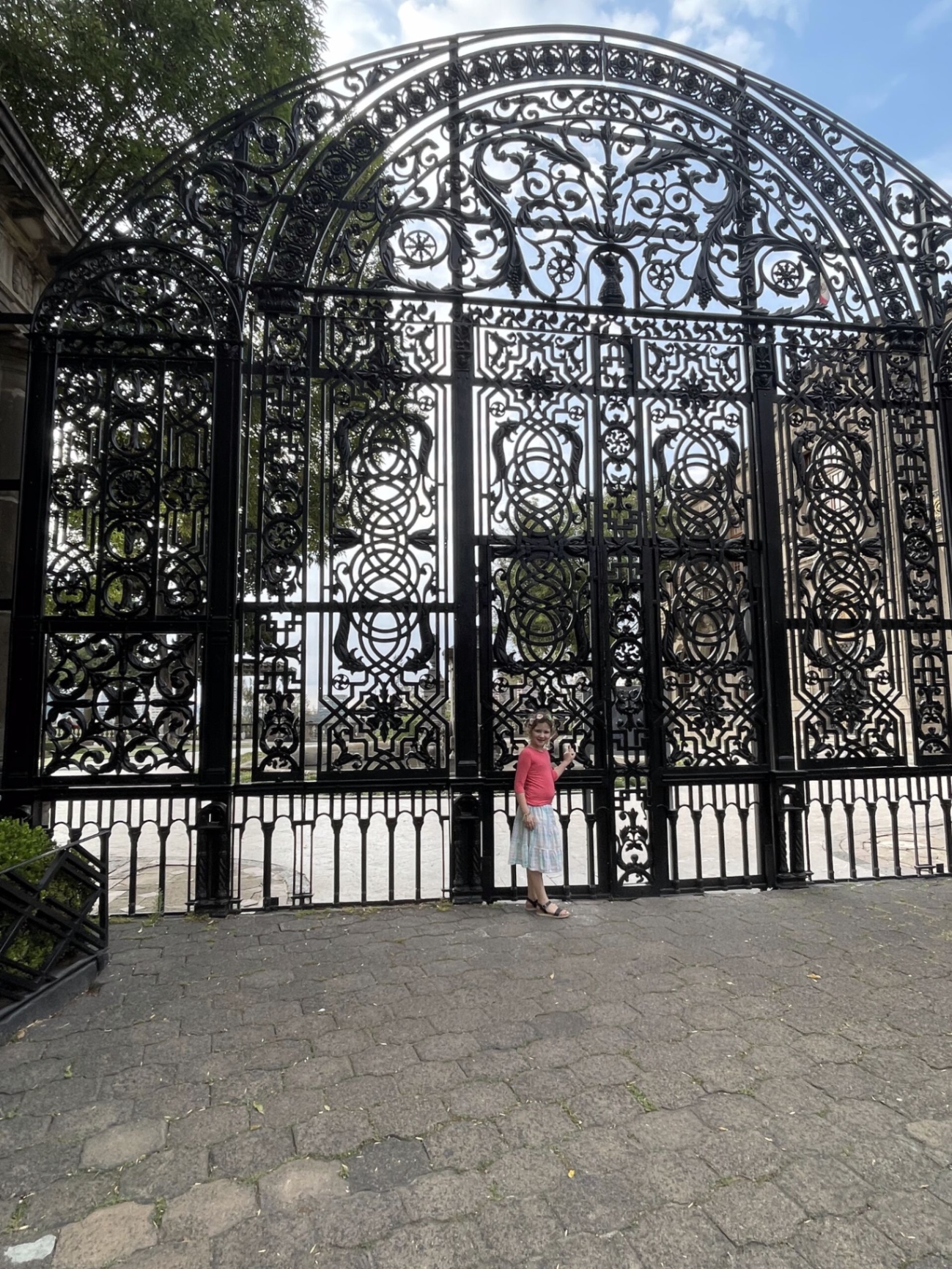Ornate iron gate at Chapultepec